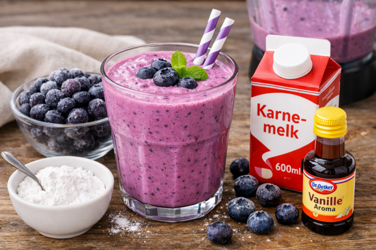 Blauwe bessen/Frambozen Smoothie
