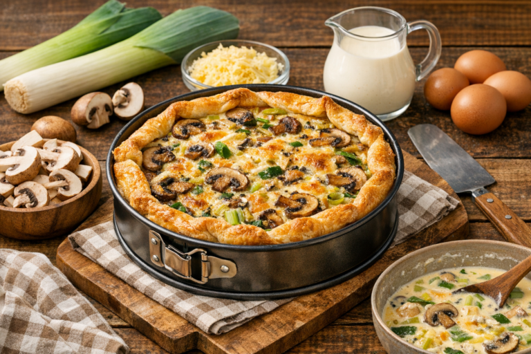 Prei Champignon Quiche