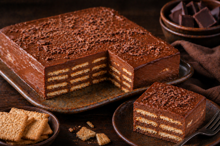 Chocoladekoekjescake zonder oven