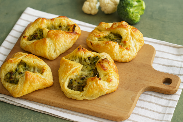 Broccoli Bloemkool Bladerdeeghapjes
