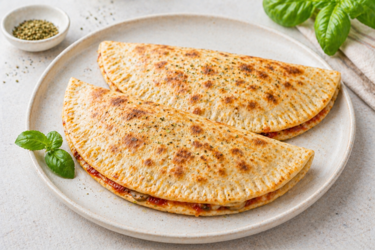 Piadina Quattro Formaggi met champignons