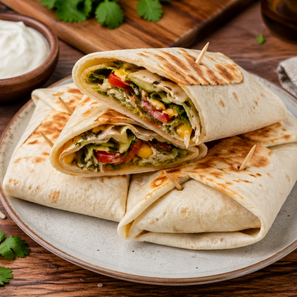 Wraps met courgettespaghetti en Mexicaanse groenten