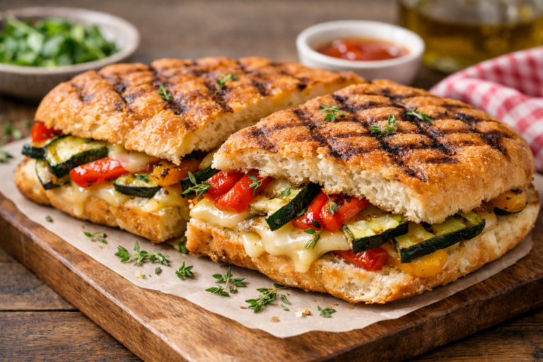 Turks brood met groenten en oude kaas