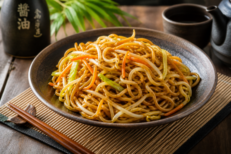 Noedels Yakisoba stijl zoals bij Kaufland