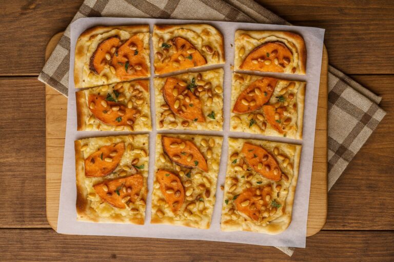Flammkuchen met zoete aardappel