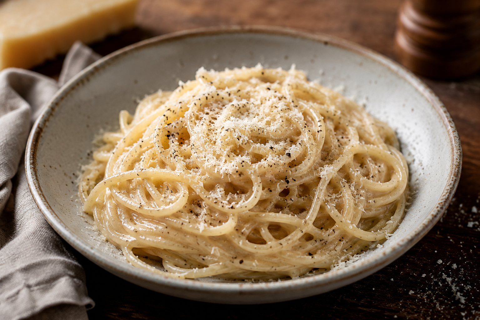 Spaghetti met fluweelzachte uiensaus